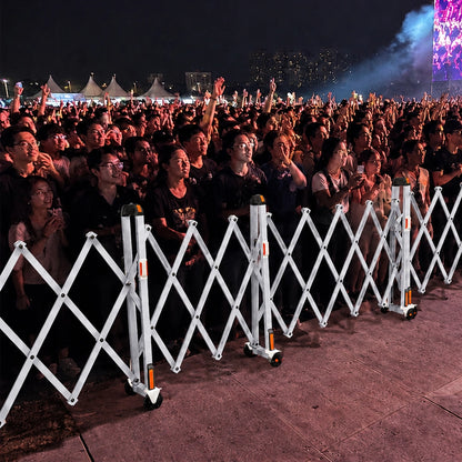 4 Meter Aluminium Extendable Safety Barrier | Foldable Expandable Crowd Control Barrier