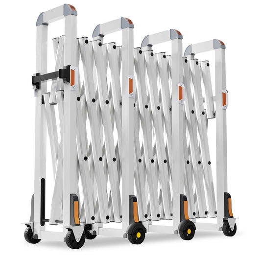 4 Meter Aluminium Extendable Safety Barrier | Foldable Expandable Crowd Control Barrier