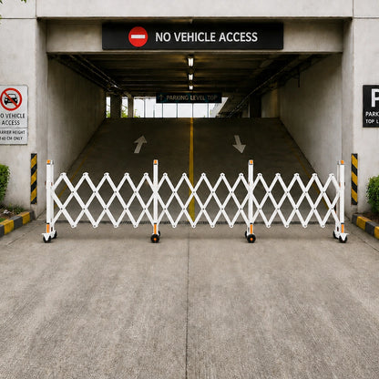 4 Meter Aluminium Extendable Safety Barrier | Foldable Expandable Crowd Control Barrier