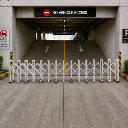 Stainless Steel Extendable Safety Barrier | 6 Meter Foldable Crowd Control Barrier