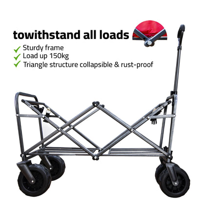 80 kg foldable outdoor heavy duty trolley details