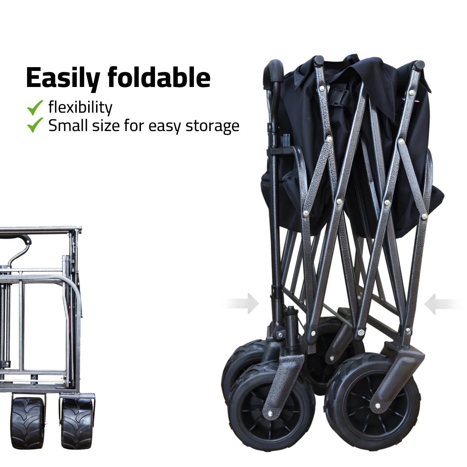 80 kg foldable outdoor heavy duty trolley foldable