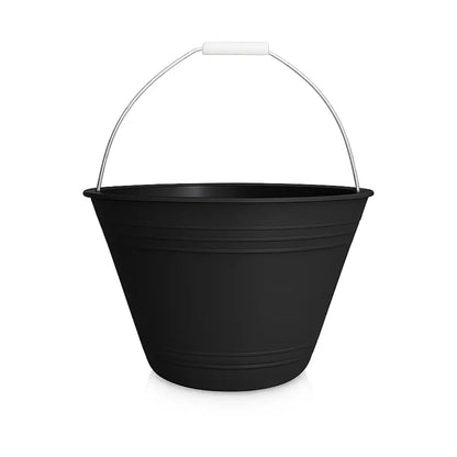 8L Construction Bucket Black PVC – Pack of 12