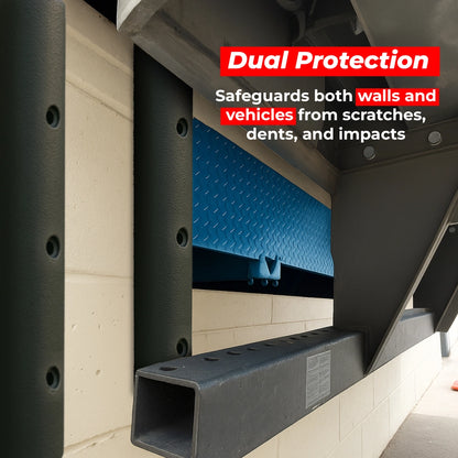 Heavy Duty Rubber Wall Guard D-Type | 90× 15× 15CM Wall Fender & Dock Bumper