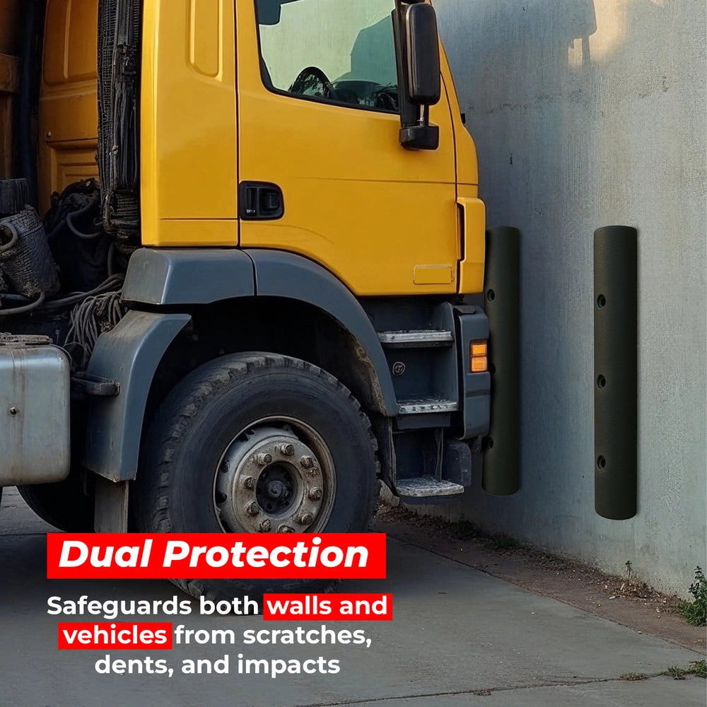 Heavy Duty Rubber Wall Guard D-Type | 90× 15× 15CM Wall Fender & Dock Bumper