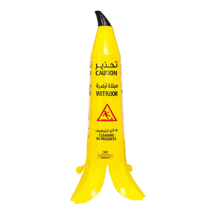 Wet Floor Banana Cone Yellow - 90CM