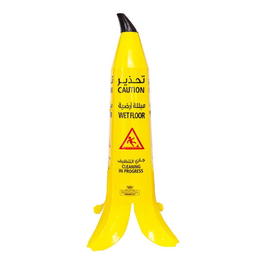Wet Floor Banana Cone Yellow - 90CM