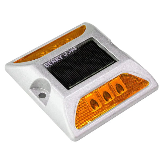 Aluminum Solar Reflective LED Road Stud Light - Orange