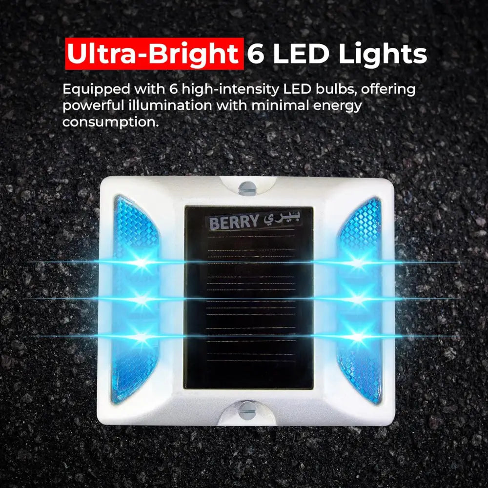 Aluminum Solar Road Stud Light Reflective - Blue