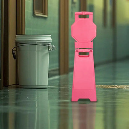 Blank Safety Floor Sign with Lock Clip - Pink