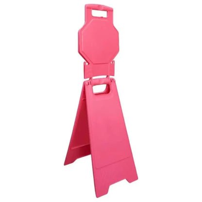 Blank Safety Floor Sign with Lock Clip - Pink