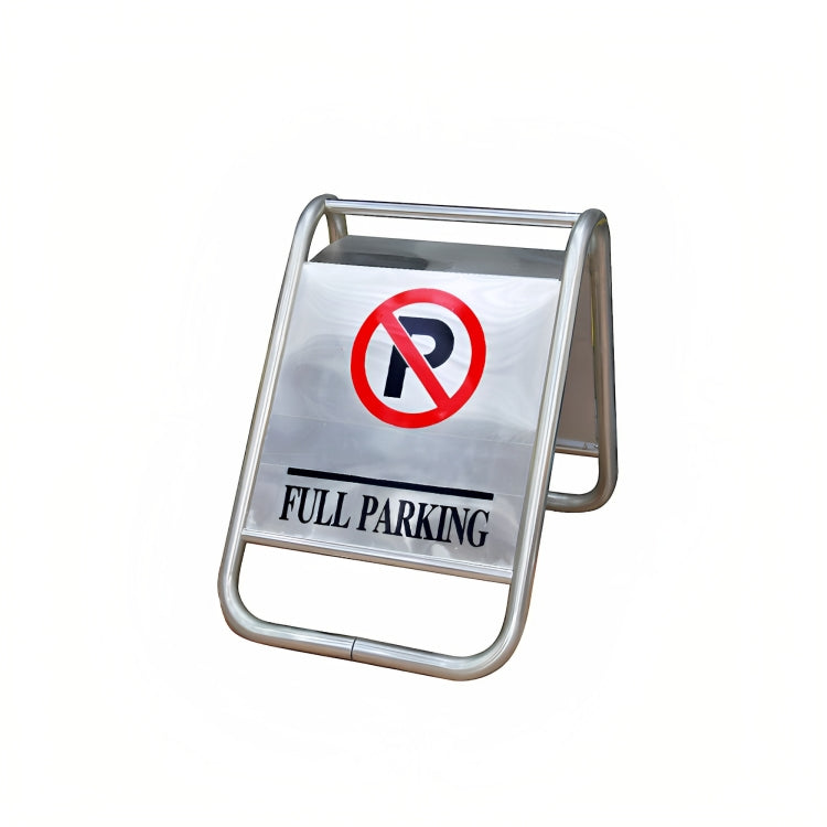 Double-Sided Lightweight Stainless Steel Full Parking Floor Sign - Biri Group 