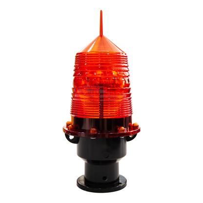 Solar Powered Warning Tower Light  - Red | 30 Ultra Bright Leds with Day Night Sensor