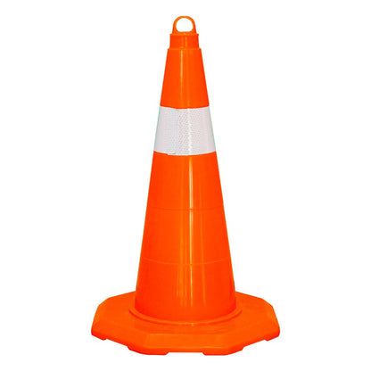 Traffic Cone 50 MM for Safety | Unbreakable Full Soft PVC Reflective Traffic Cone - Biri Group 
