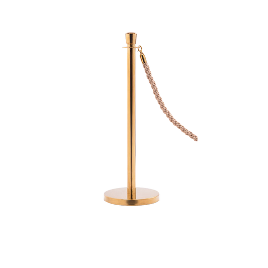 Crown Top Stainless Steel Golden Access Control Barrier