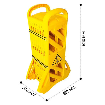 Expandable Folding Plastic Barrier 4 Meter - Yellow