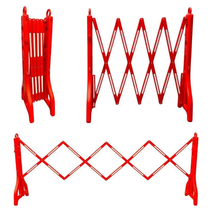 Expandable Mobile Plastic Barrier 2.5 Meter – Red