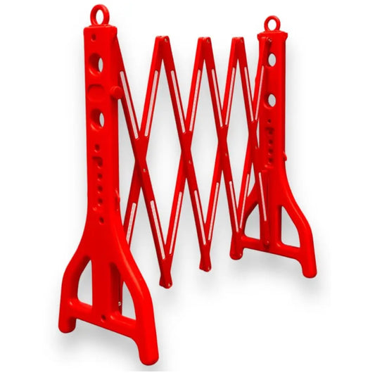 Expandable Mobile Plastic Barrier 2.5 Meter – Red
