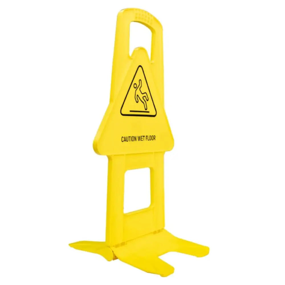 Freestanding Caution Wet Floor Sign Yellow - 83CM
