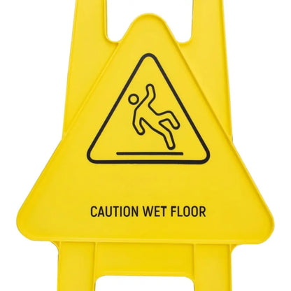 Freestanding Caution Wet Floor Sign Yellow - 83CM