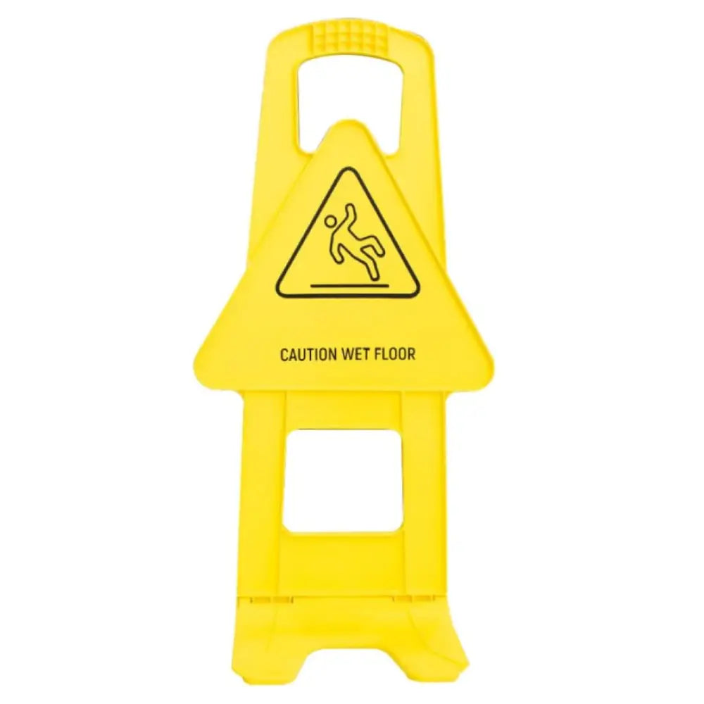 Freestanding Caution Wet Floor Sign Yellow - 83CM