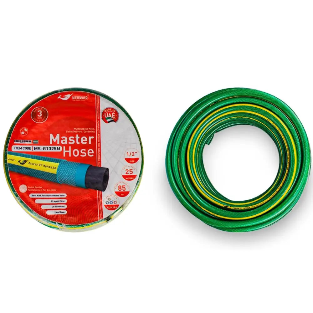 Garden Water Hose Reinforced 1/2 Inch 25 Meter – Green