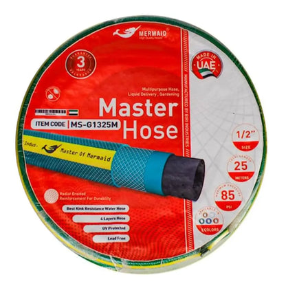 Garden Water Hose Reinforced 1/2 Inch 25 Meter – Green