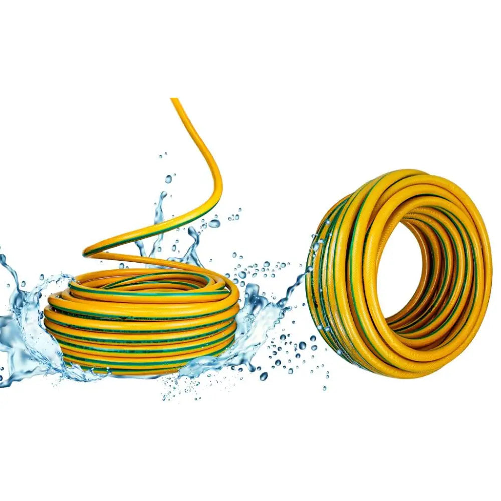 Garden Water Hose Reinforced Yellow 3/4 Inch - 50 Meter