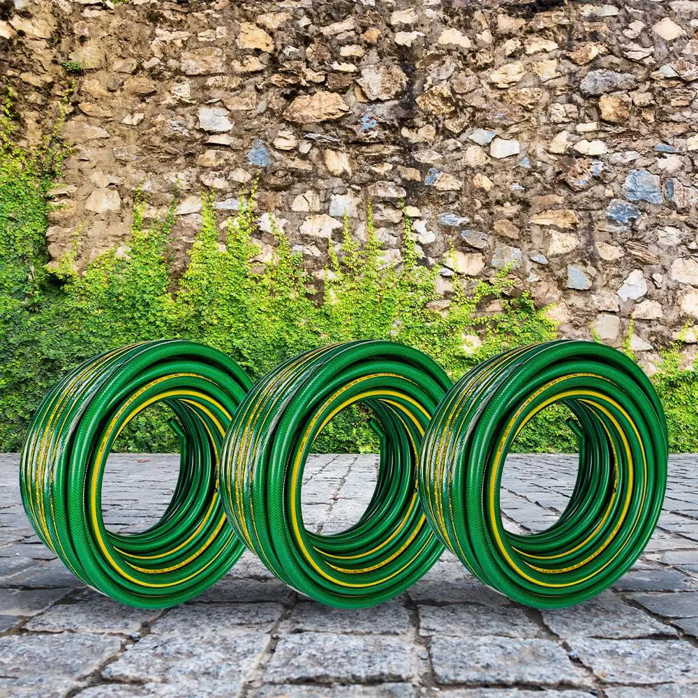 Garden Water Hose Reinforced Green 3/4 Inch - 25 Meter