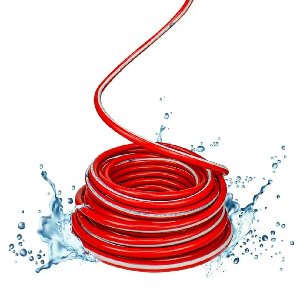 Garden Water Hose Reinforced Red 3/4 Inch - 25 Meter