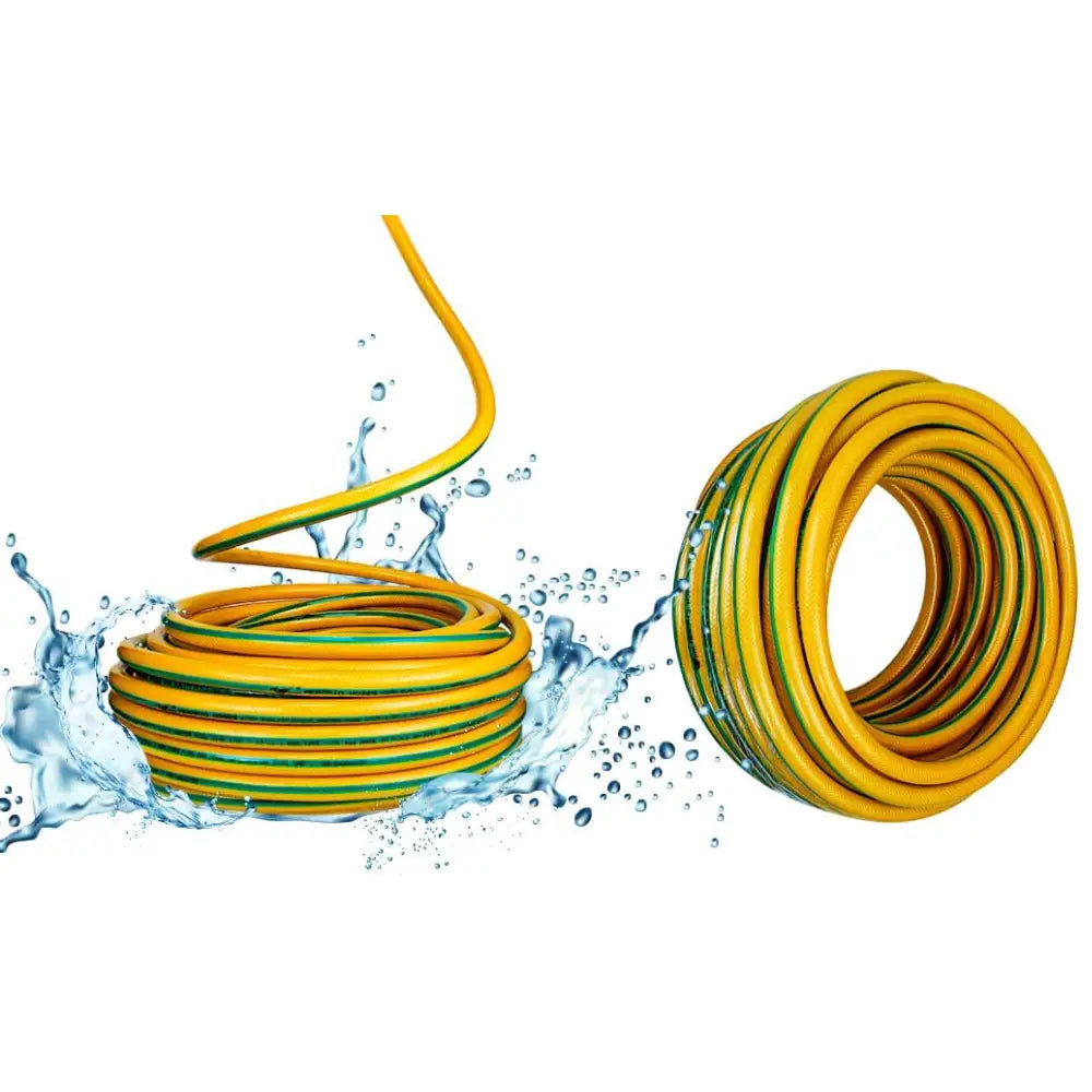 Garden Water Hose Reinforced Yellow 1/2 Inch – 50 Meter