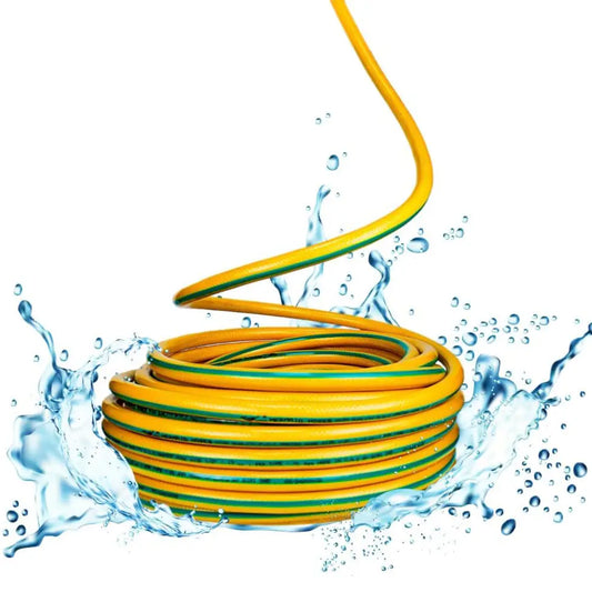 Garden Water Hose Reinforced Yellow 3/4 Inch - 25 Meter