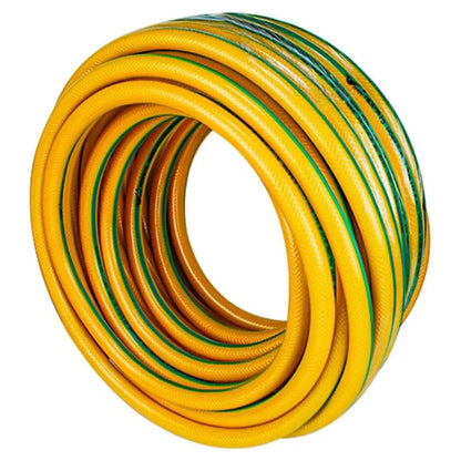 Garden Water Hose Reinforced Yellow 3/4 Inch - 25 Meter