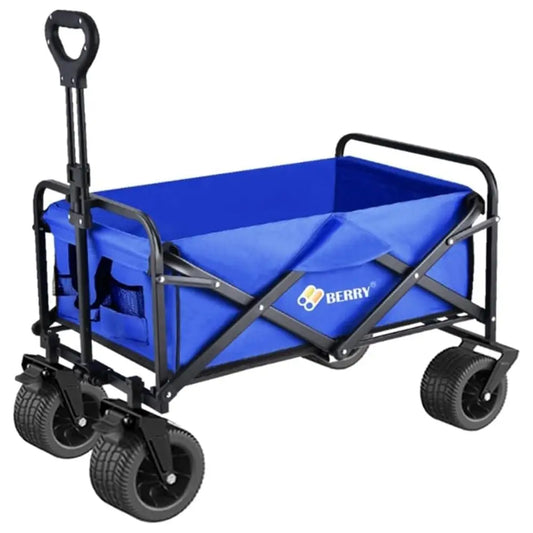 Garden, Shopping, Utility Wagon Trolley Blue - 150KG