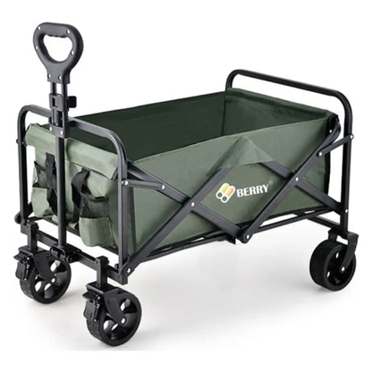Garden, Shopping, Utility Wagon Trolley Green - 100KG