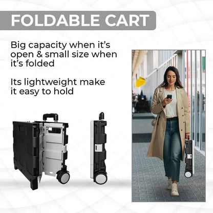 Shopping, Utility Wagon Trolley Grey & Black - 40L & 30KG