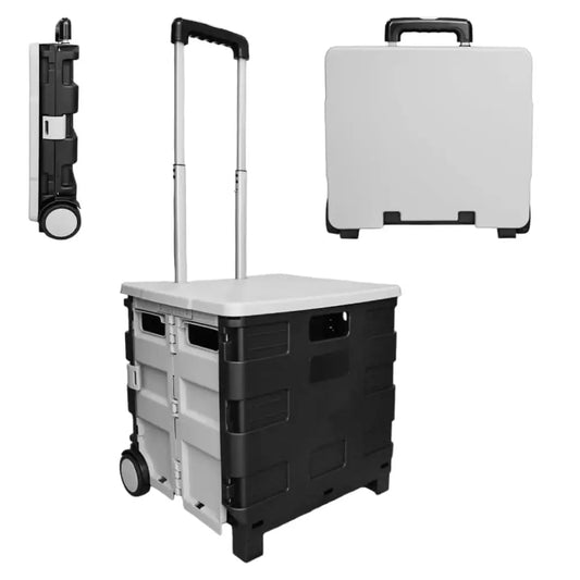 Shopping, Utility Wagon Trolley Grey & Black - 40L & 30KG