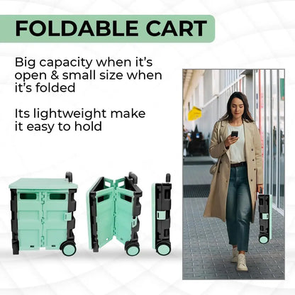 Shopping, Utility Wagon Trolley Light Blue & Black - 40L & 30KG