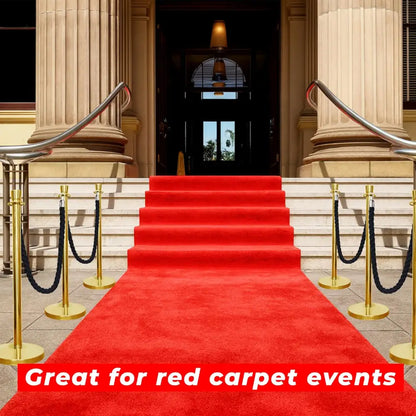 Gold Crowd Control Stanchions 100 CM with Black Twisted Rope 1.5 M