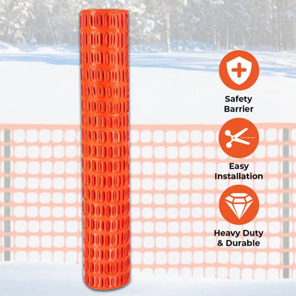 Heavy Duty Fencing Barrier Mesh Orange - 50 Meter