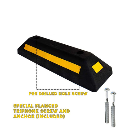 Heavy Duty Rubber Wheel Stopper