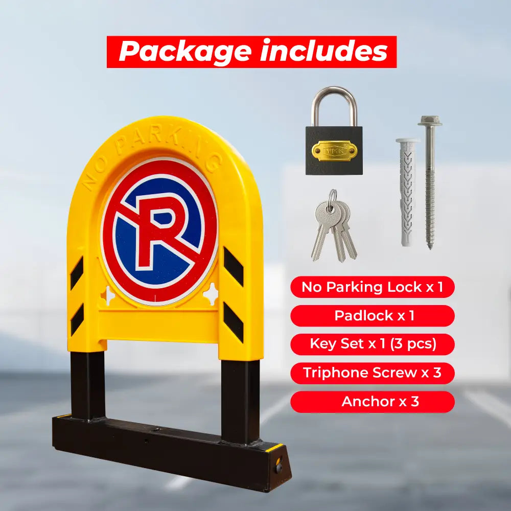 Manual No Parking Lock with Padlock & Keys