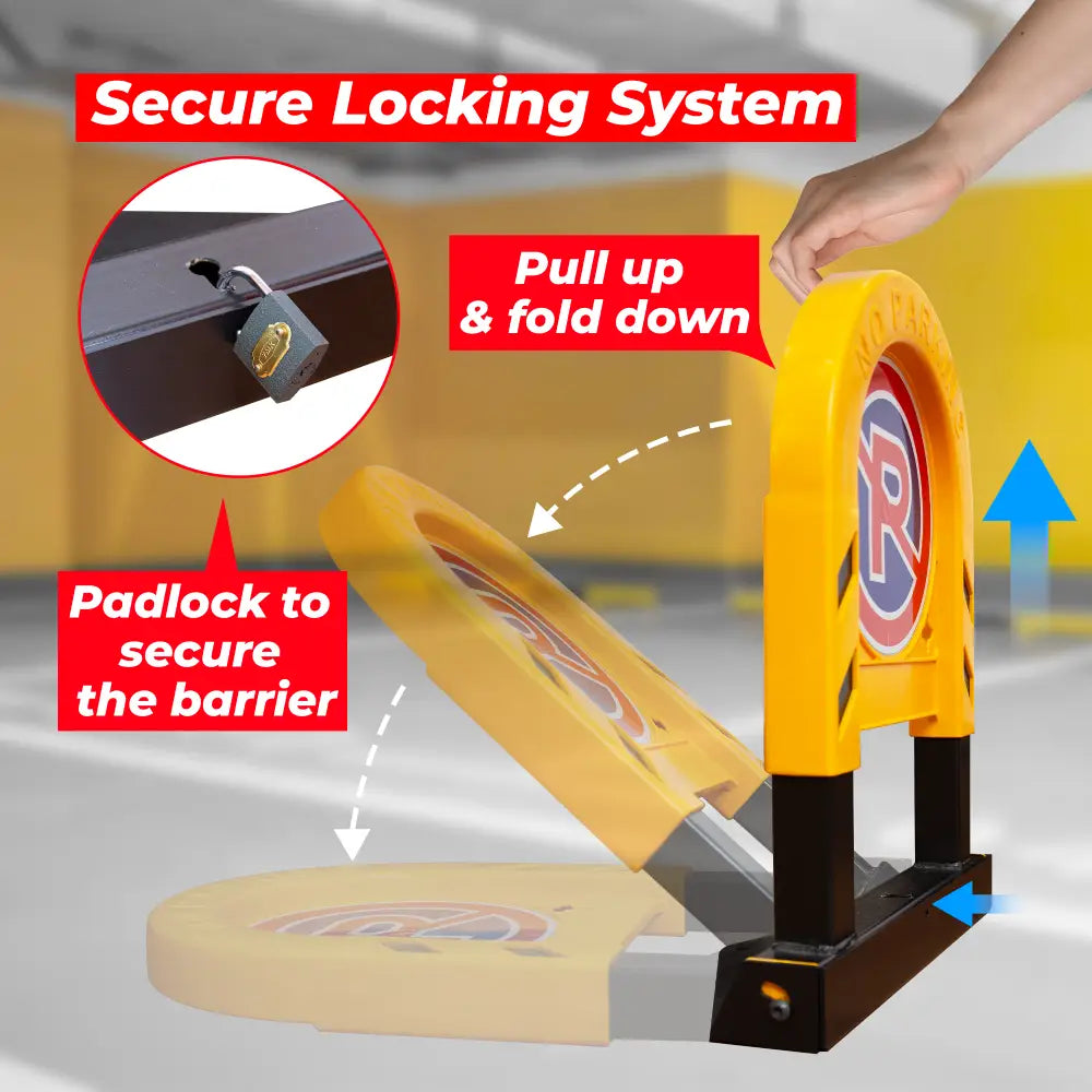 Manual No Parking Lock with Padlock & Keys