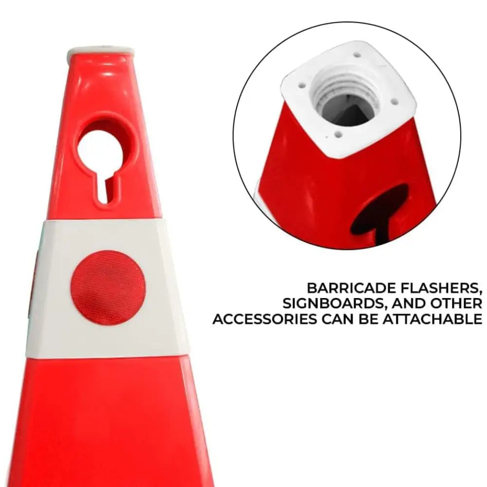 Safety Cone With Accessories Attachable 