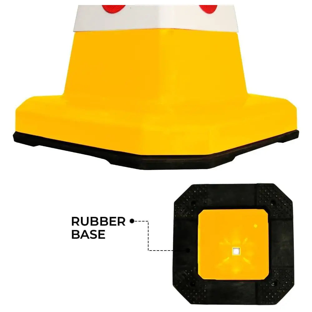 Traffic Safety Cone With Rubber Base