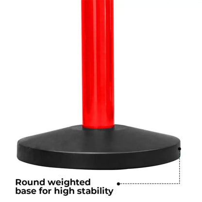 Retractable Stanchion With Weighted Base