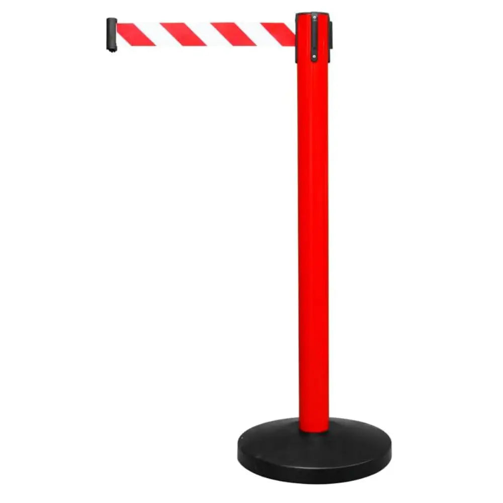 2M Retractable Belt Red & White