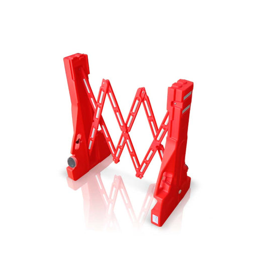 Red Extendable Road Safety Barrier