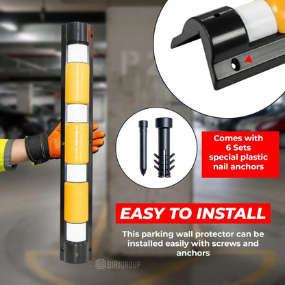 Reflective Corner Protector Black & Yellow - 90 CM