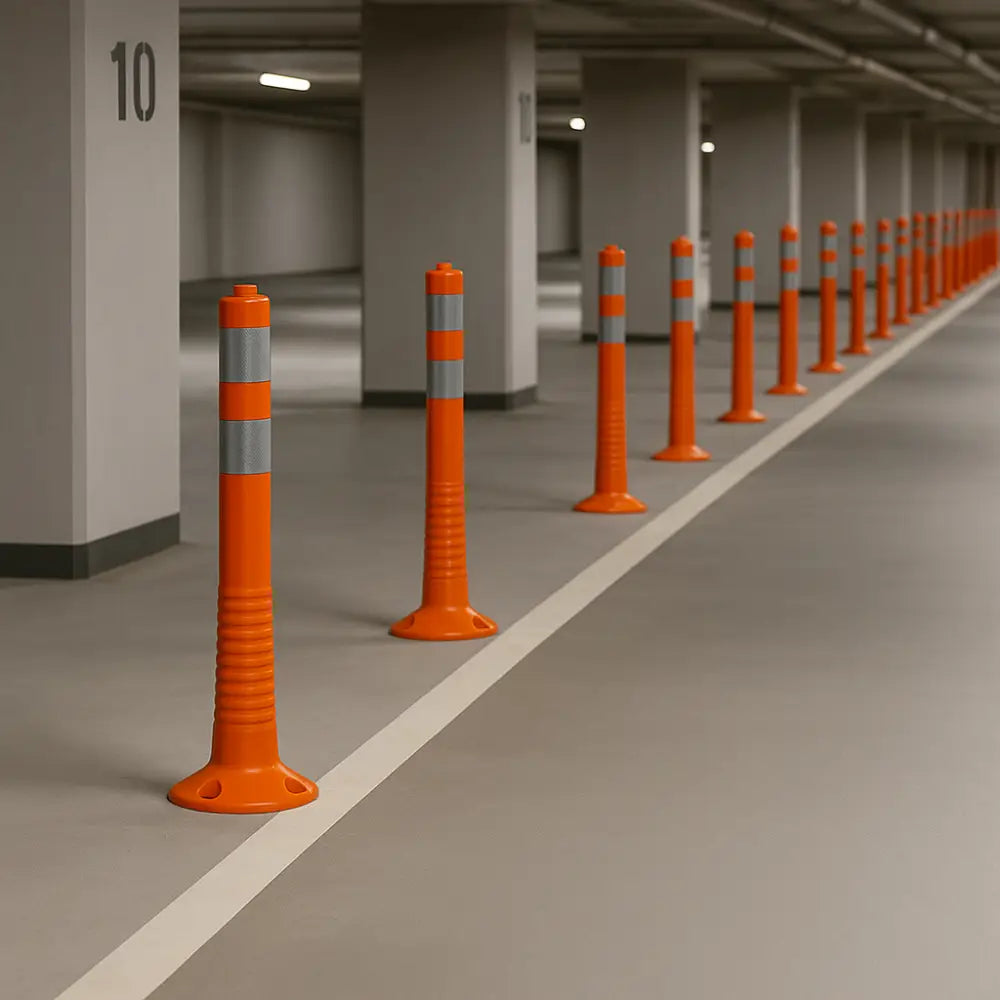 Reflective Traffic Safety Delineator Post Orange - 75x9 CM